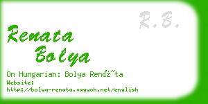 renata bolya business card